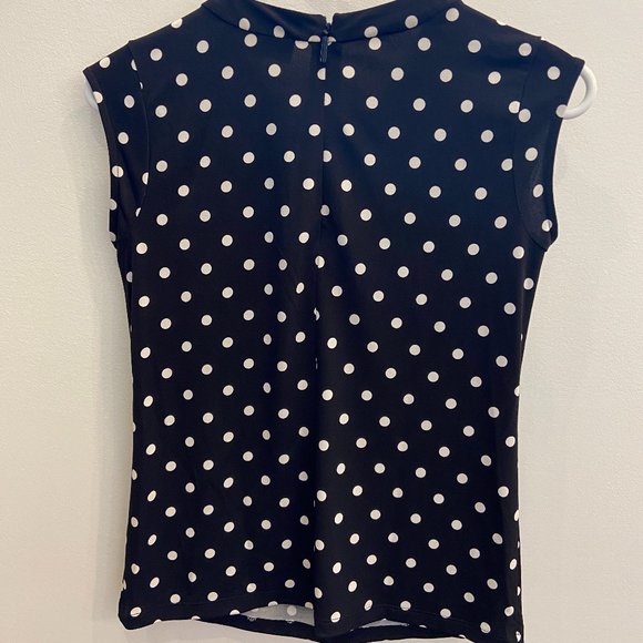 Karl Lagerfeld Paris Polka Dot Blouse - Picture 5 of 6